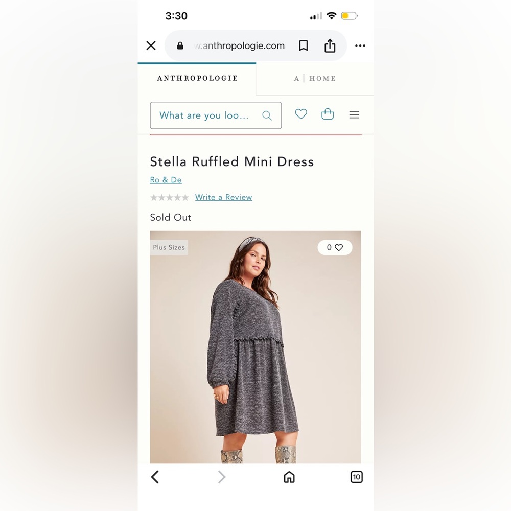 Anthropologie RO&DE  Stella Ruffle Mini Dress - Picture 3 of 4